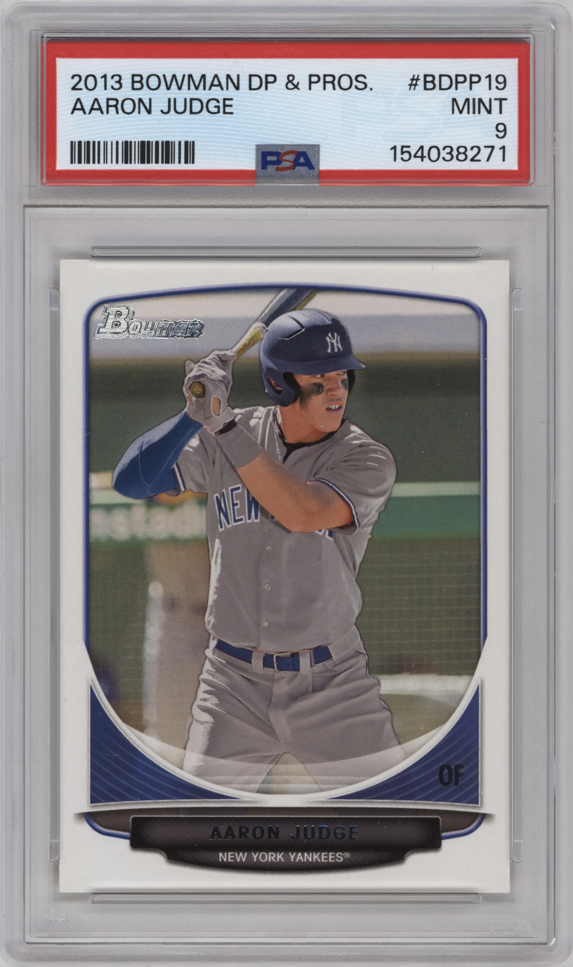2013 Bowman Draft Picks & Prospects Aaron Judge PSA 9