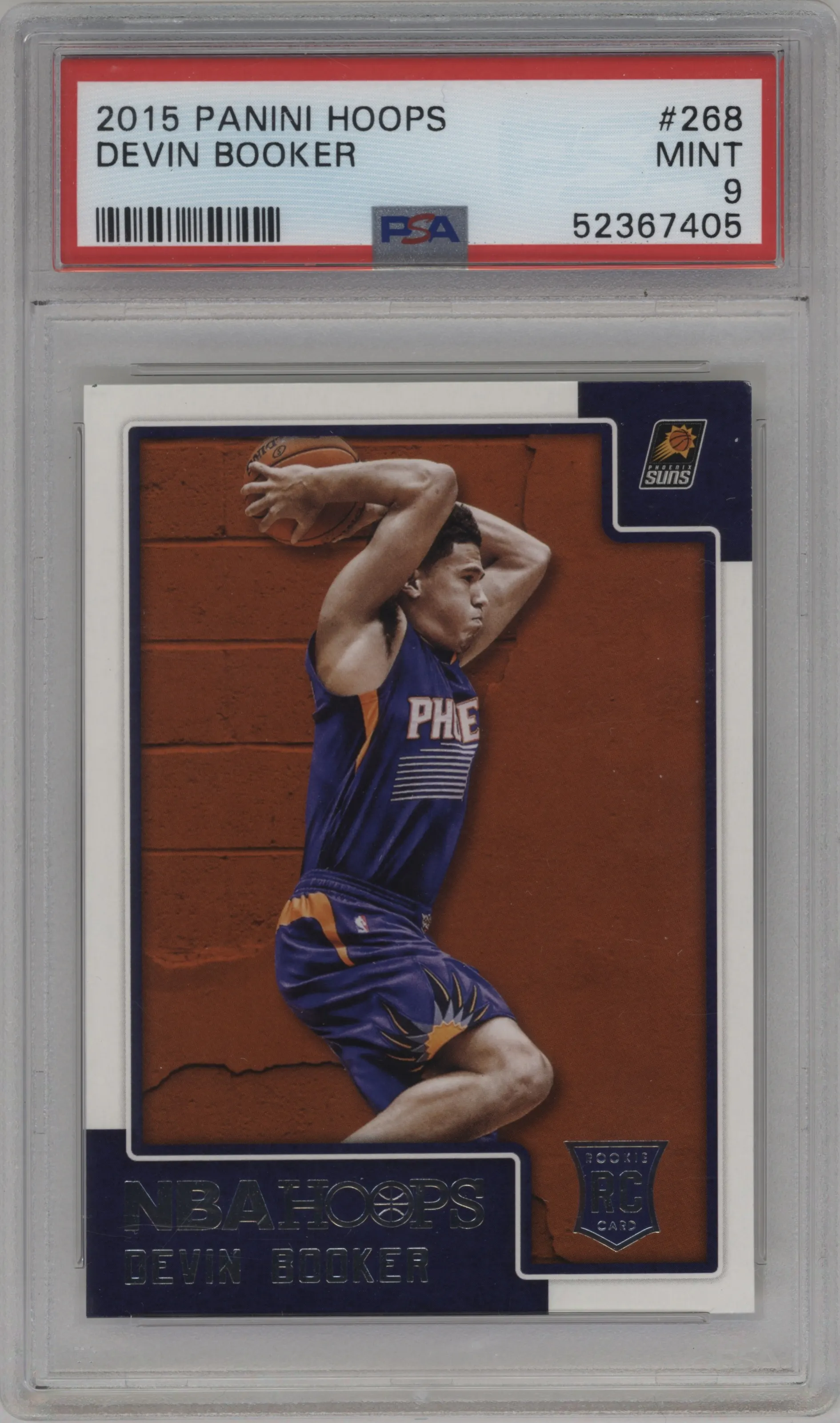 2015 Panini NBA Hoops Devin Booker PSA 9