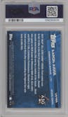 Aaron Judge from the 2017 Topps Update set graded by PSA and given an overall grade of 9.