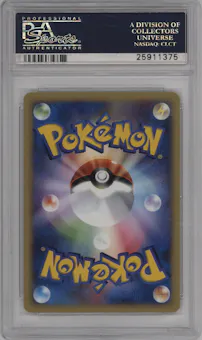Charizard from the 2001 Pokemon Japanese set graded by PSA and given an overall grade of 10.