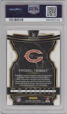 Mitchell Trubisky from the 2019 Panini Select  set featuring a Orange Pulsar parallel graded by PSA and given an overall grade of 10.