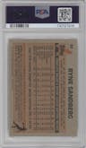 Ryne Sandberg from the 1983 Topps set graded by PSA and given an overall grade of 7.