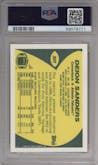 Deion Sanders from the 1989 Topps Traded set graded by PSA and given an overall grade of 10.