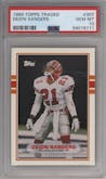 Deion Sanders from the 1989 Topps Traded set graded by PSA and given an overall grade of 10.