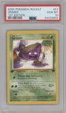 Grimer from the 2000 Pokemon set graded by PSA and given an overall grade of 10.