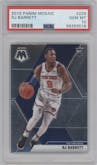 RJ Barrett from the 2019-20 Panini Mosaic  set graded by PSA and given an overall grade of 10.