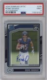Rome Odunze from the 2024 Donruss Optic set graded by PSA and given an overall grade of 9.