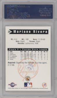  Mariano Rivera  from the 1994 Classic Best Tampa Yankees set graded by PSA and given an overall grade of 10.