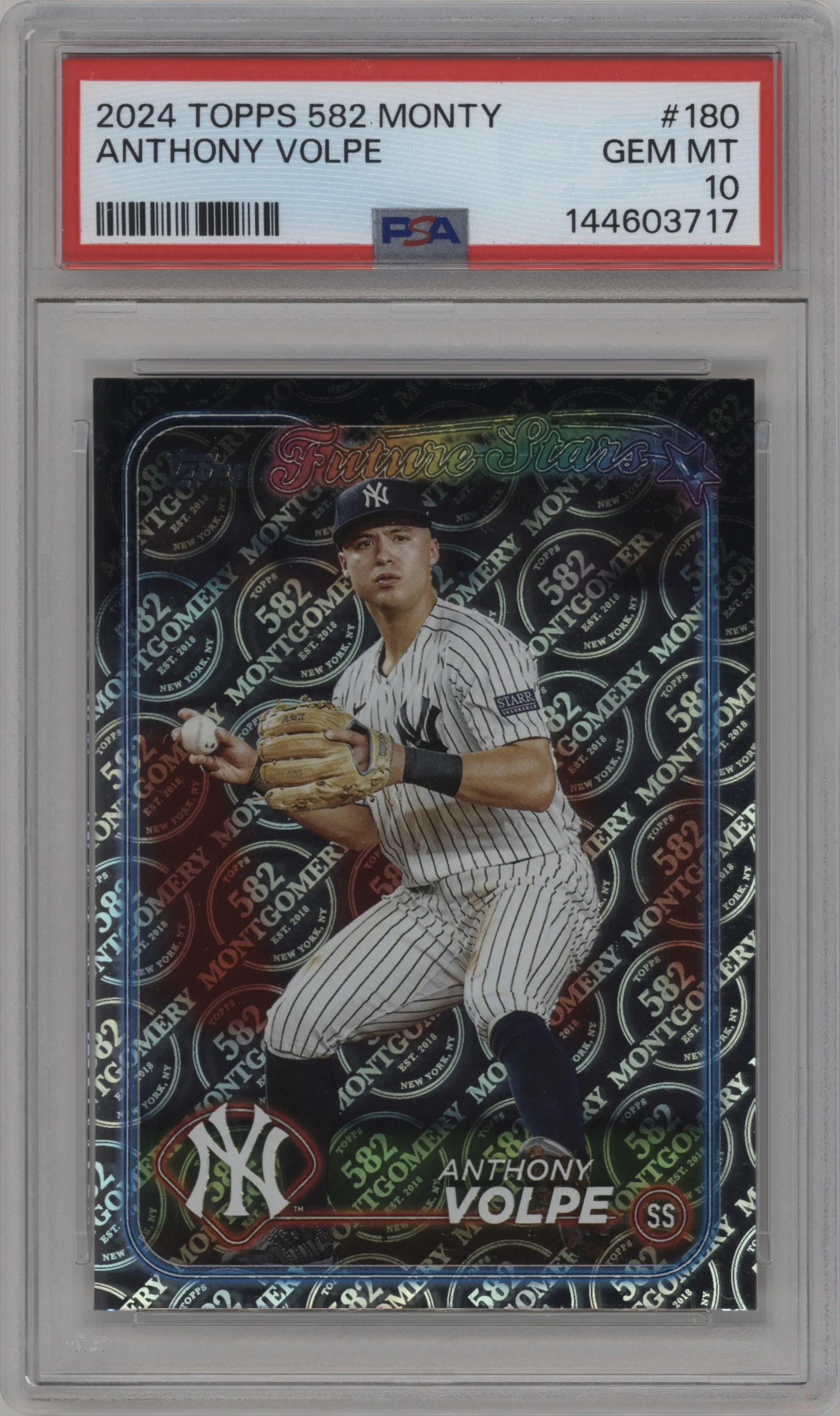 2024 Topps Anthony Volpe 582 Montgomery Club PSA 10