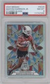 Marvin Harrison Jr. from the 2024 Panini Mosaic set graded by PSA and given an overall grade of 8.