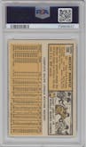 Mickey Mantle from the 1963 Topps set graded by PSA and given an overall grade of 6.