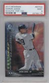 Aaron Judge from the 2017 Bowman set graded by PSA and given an overall grade of 9.