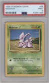 Nidoran ♂️ from the 1999 Pokemon set graded by PSA and given an overall grade of 9.
