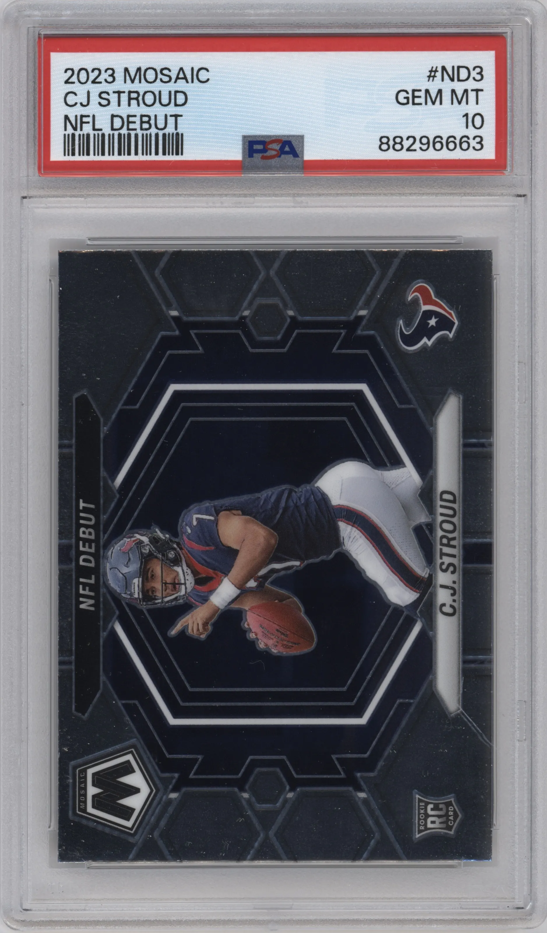 2023 Panini Mosaic NFL Debut C.J. Stroud #ND-3 PSA 10