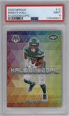 Breece Hall from the 2024 Panini Mosaic set graded by PSA and given an overall grade of 9.