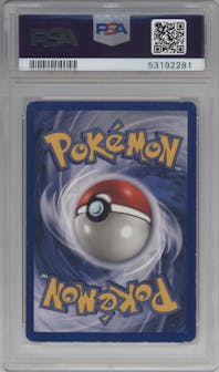 Charizard from the 1999 Pokemon set graded by PSA and given an overall grade of 6.