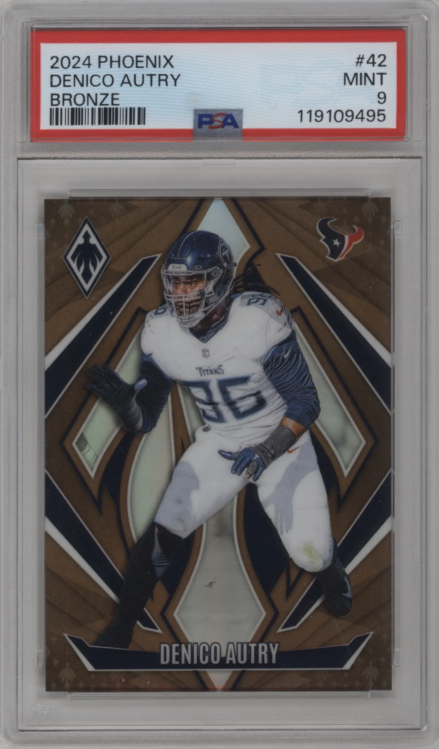 2024 Panini Phoenix Denico Autry Bronze PSA 9