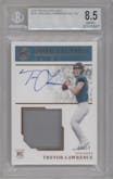Trevor Lawrence from the 2021 Panini Encased set graded by Beckett and given an overall grade of 8.5.