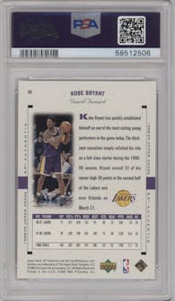 Kobe Bryant from the 1998-99 SP Authentic set graded by PSA and given an overall grade of 9.
