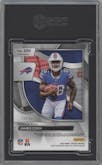 James Cook from the 2022 Panini Spectra set featuring a Neon Green parallel graded by SGC and given an overall grade of 9.5.
