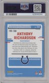 Anthony Richardson from the 2023 Donruss Optic set featuring a Wave parallel graded by PSA and given an overall grade of 10.