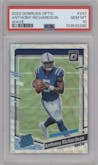 Anthony Richardson from the 2023 Donruss Optic set featuring a Wave parallel graded by PSA and given an overall grade of 10.
