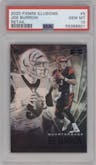 Joe Burrow from the 2020 Panini Illusions set featuring a Retail parallel graded by PSA and given an overall grade of 10.