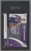 Tyrese Haliburton from the 2020-21 Panini Revolution set graded by SGC and given an overall grade of 10.