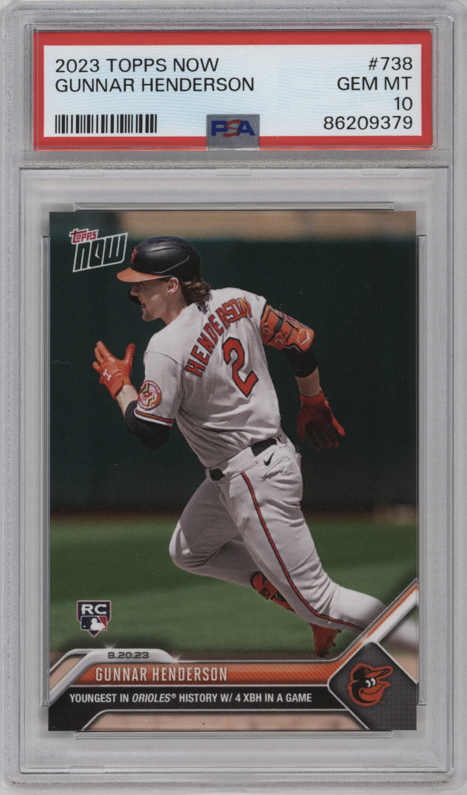 2023 Topps Now Gunnar Henderson PSA 10
