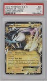 Raikou EX from the 2012 Pokemon B&W set graded by PSA and given an overall grade of 9.