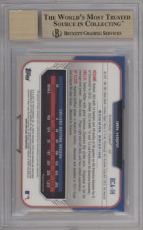 Ian Happ from the 2015 Bowman Draft set graded by Beckett and given an overall grade of 9.5.