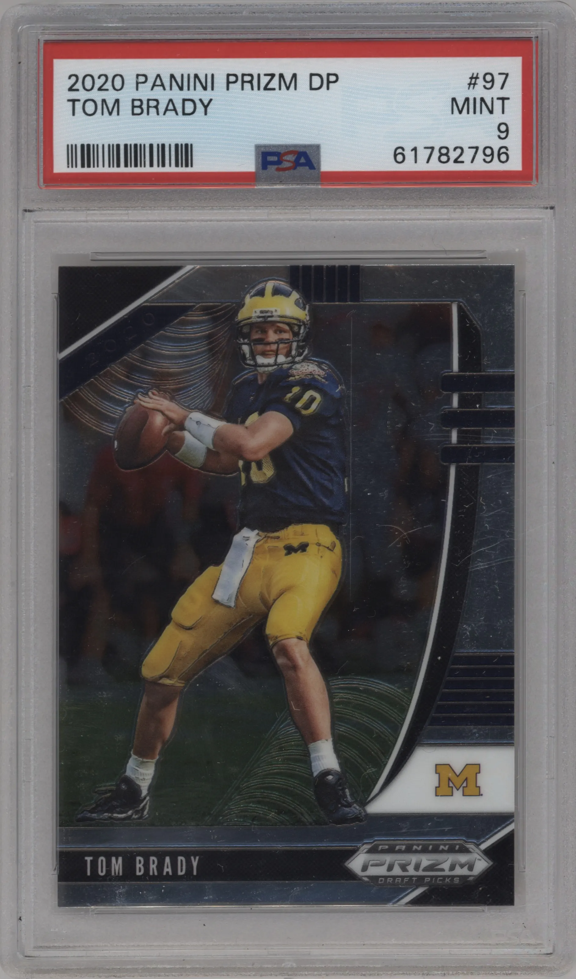 2020 Panini Prizm Draft Picks Tom Brady #97 PSA 9