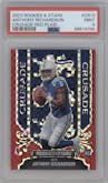 Anthony Richardson from the 2023 Panini Rookies & Stars set featuring a Red Plaid parallel graded by PSA and given an overall grade of 9.