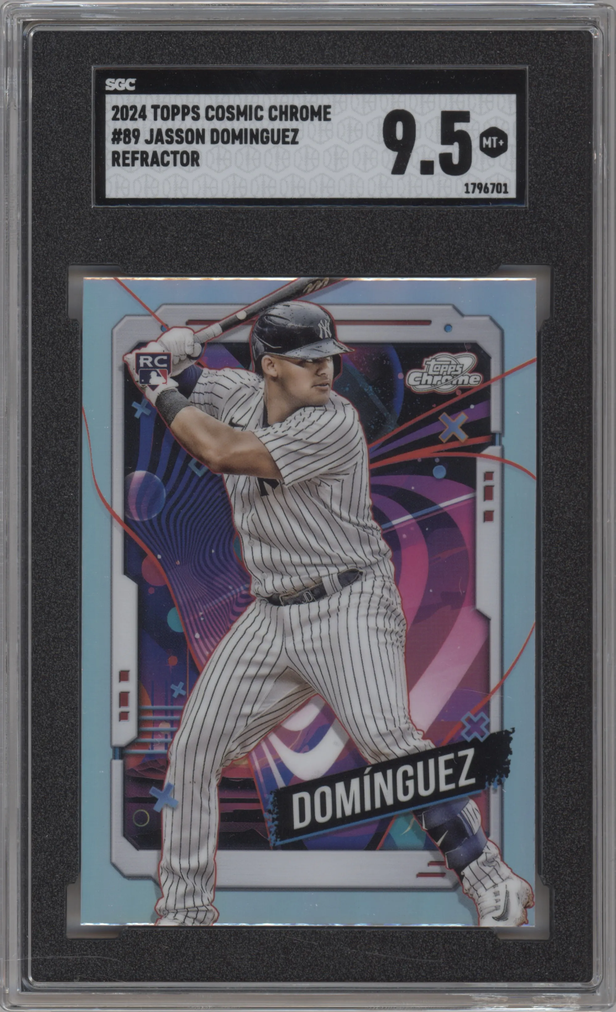 2024 Topps Cosmic Chrome Jasson Dominguez Refractor SGC 9.5