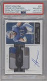 Aidan Hutchinson from the 2022 Panini One set graded by PSA and given an overall grade of 8.