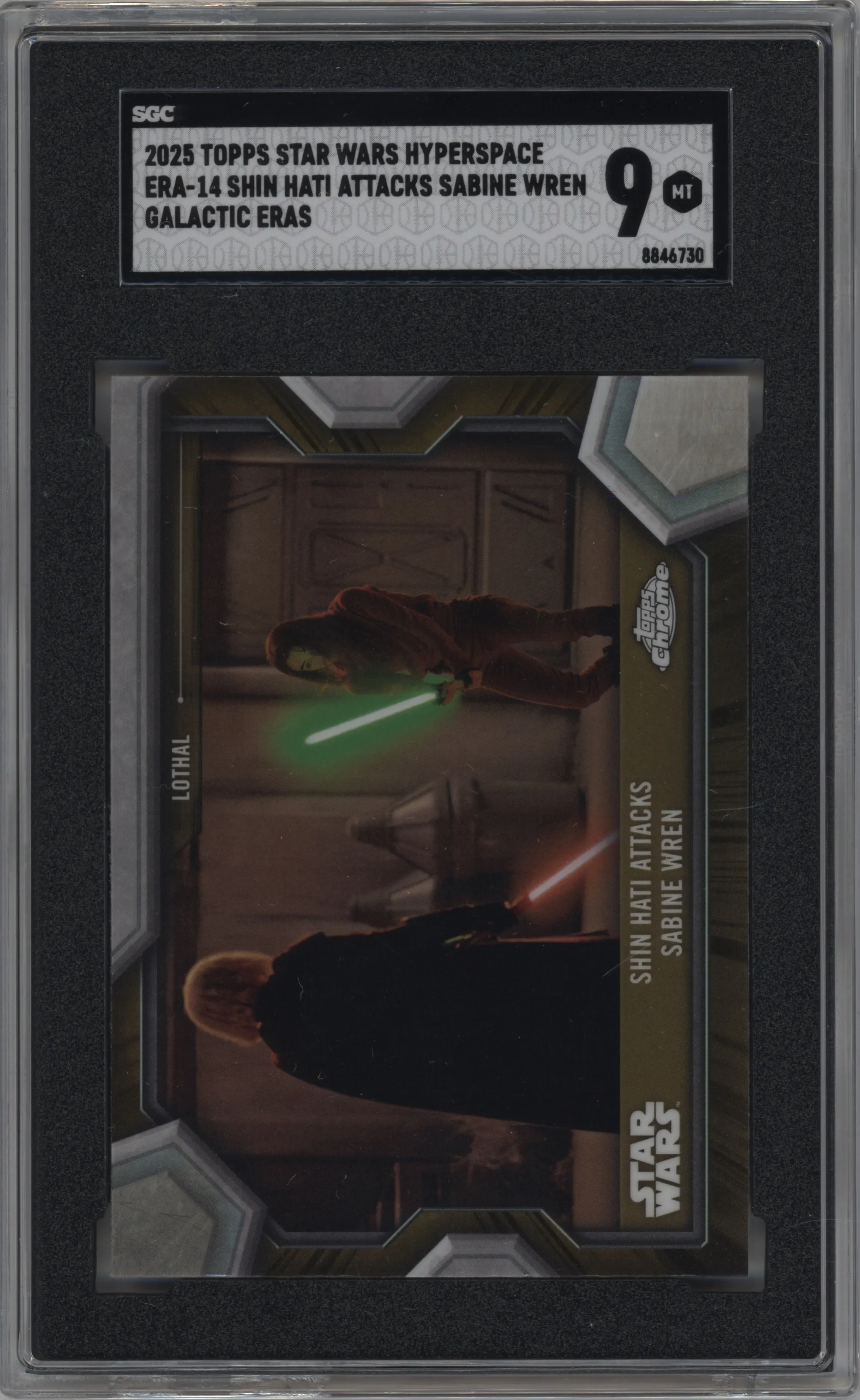 2025 Topps Star Wars Hyperspace Galactic Eras Shin Hati Attacks Sabine Wren SGC 9