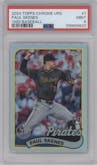 Paul Skenes from the 2024 Topps Chrome Update set graded by PSA and given an overall grade of 9.