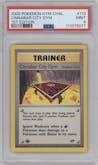 Cinnabar City Gym from the 2000 Pokemon GH set graded by PSA and given an overall grade of 9.