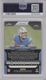 Justin Herbert from the 2020 Panini Chronicles set featuring a Silver parallel graded by PSA and given an overall grade of 10.