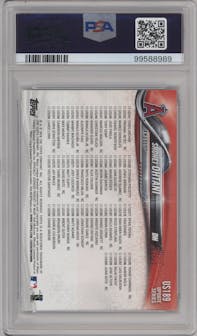 Shohei Ohtani from the 2018 Topps Update set graded by PSA and given an overall grade of 9.