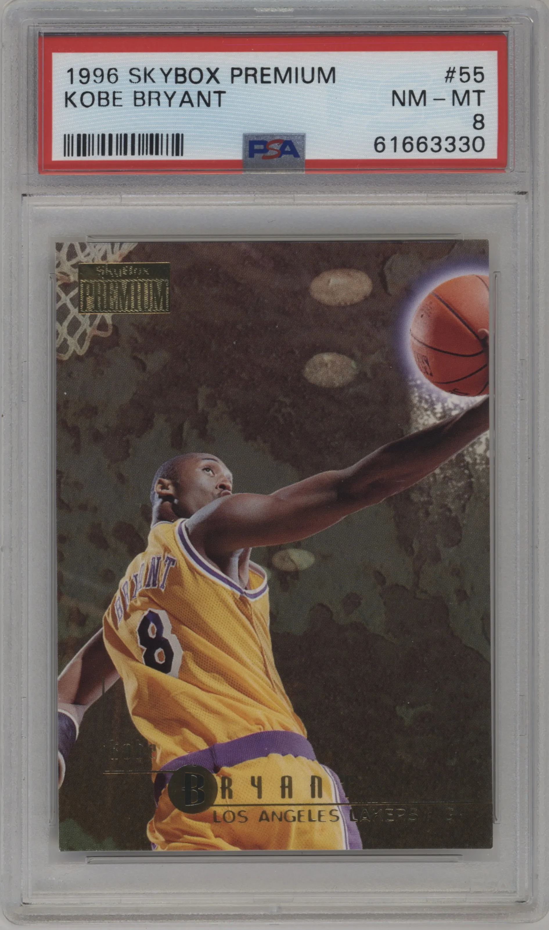 1996 Skybox Premium Kobe Bryant #55 PSA 8