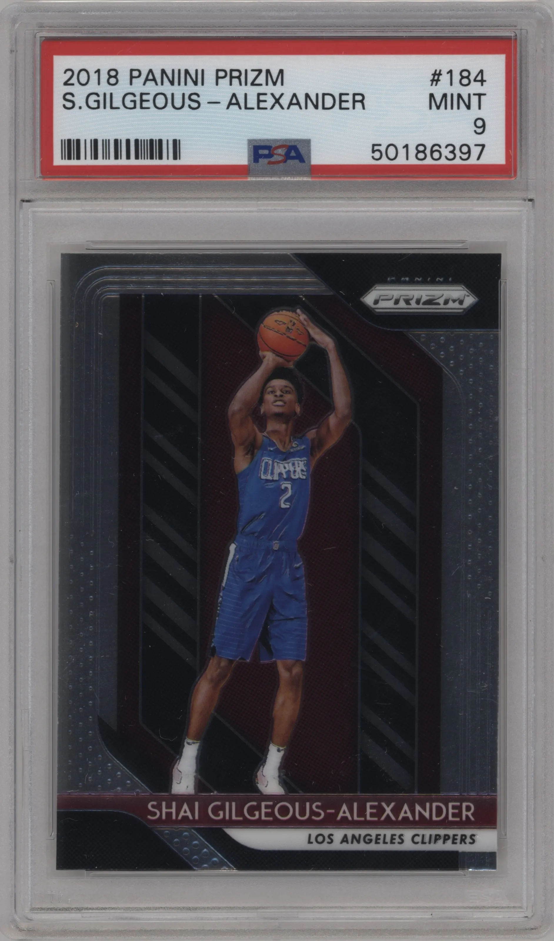 2018 Panini Prizm Shai Gilgeous-Alexander PSA 9