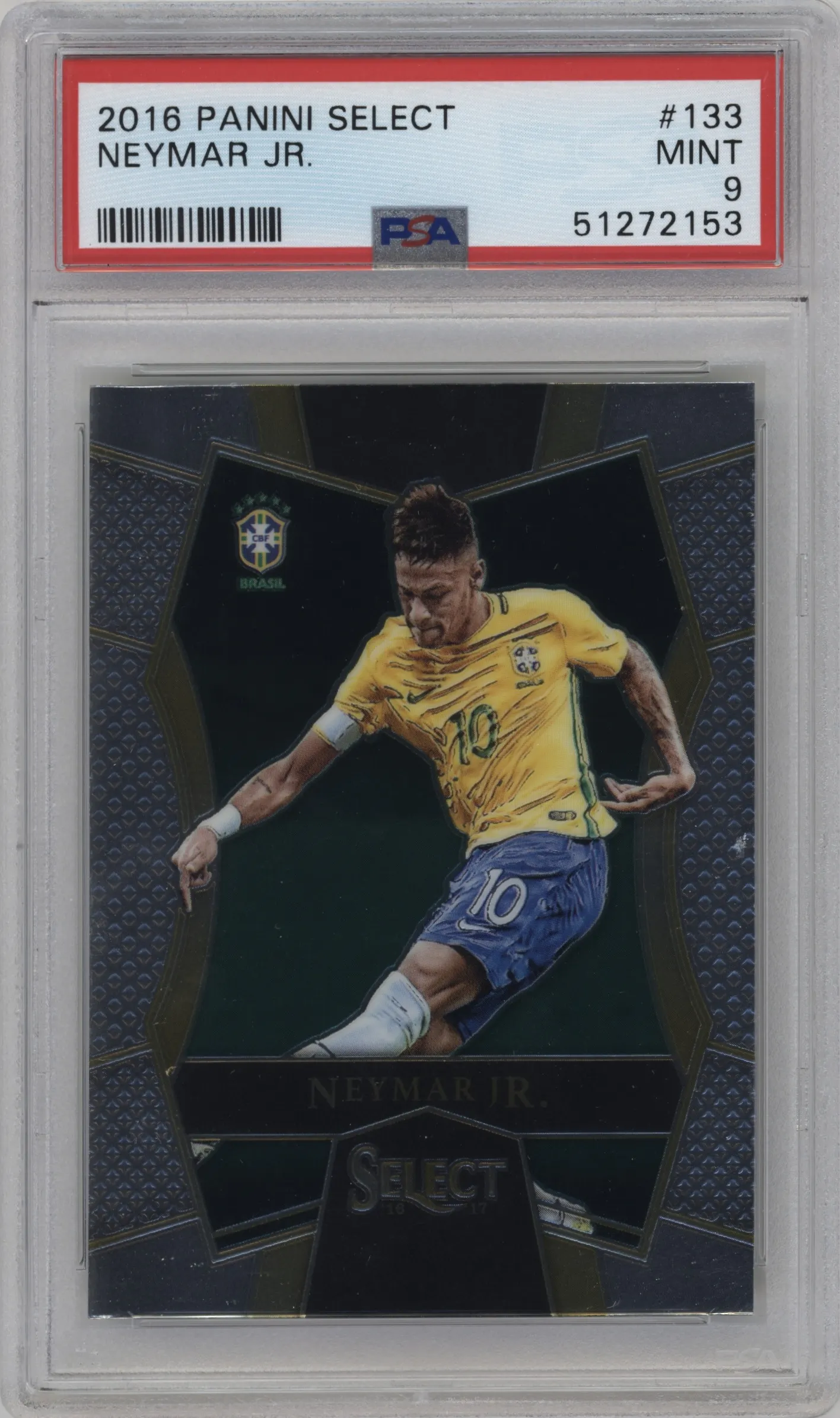 2016 Panini Select Mezzanine Neymar Jr. #133 PSA 9