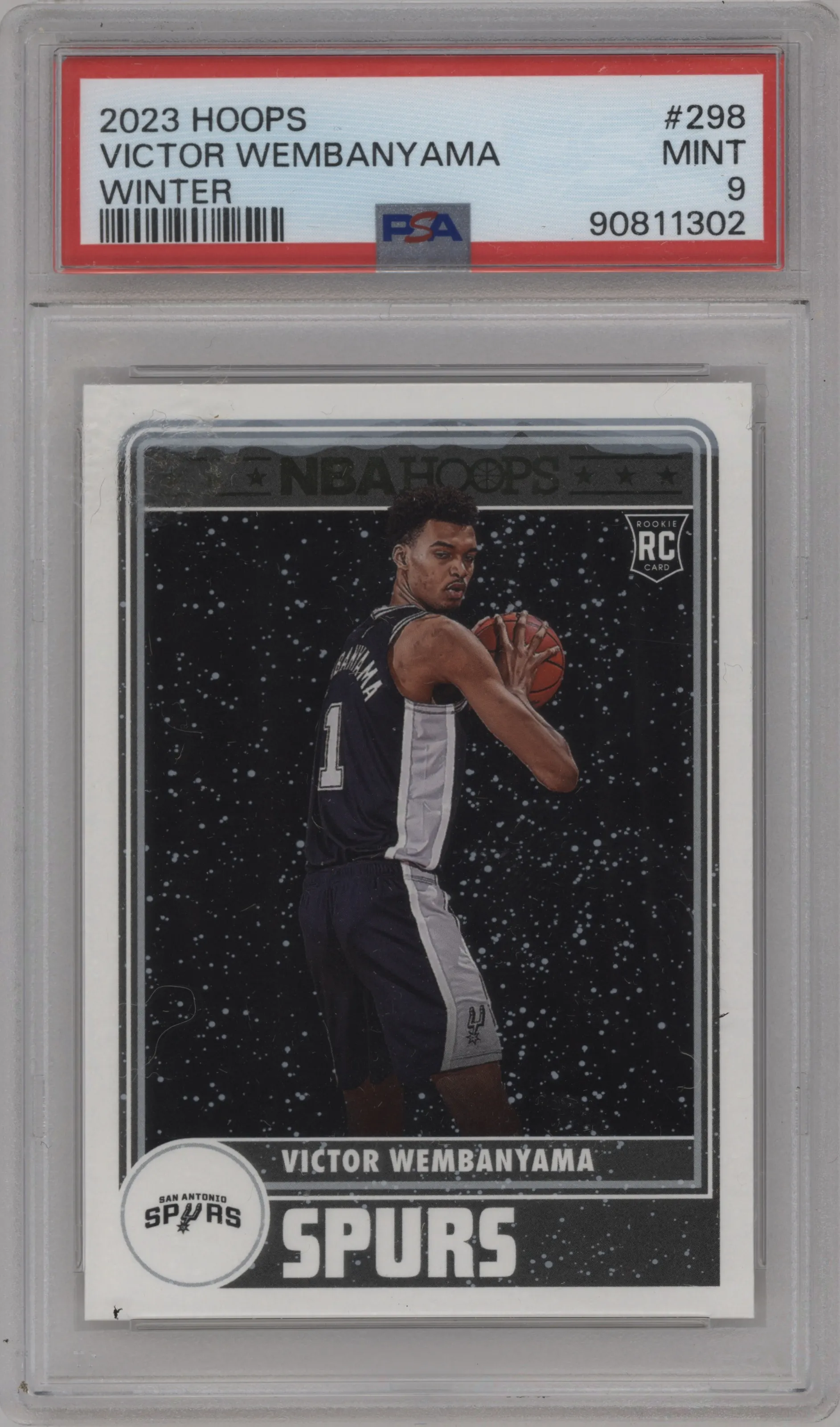 2023 Panini NBA Hoops Victor Wembanyama Winter #298 PSA 9