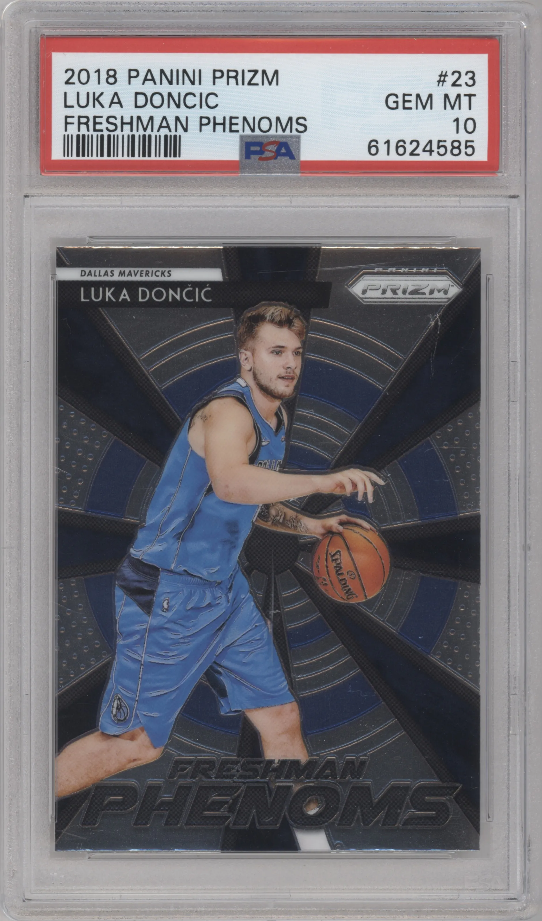 2018 Panini Prizm Frshmn.Phenoms Luka Doncic PSA 10