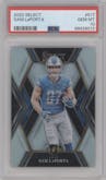 Sam LaPorta from the 2022 Panini Select set graded by PSA and given an overall grade of 10.