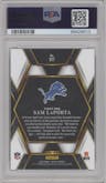 Sam LaPorta from the 2022 Panini Select set graded by PSA and given an overall grade of 10.