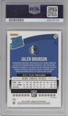Jalen Brunson from the 2018-19 Panini Donruss Optic set featuring a Purple parallel graded by PSA and given an overall grade of 10.