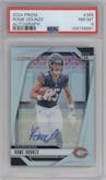 Rome Odunze from the 2024 Panini Prizm set graded by PSA and given an overall grade of 8.