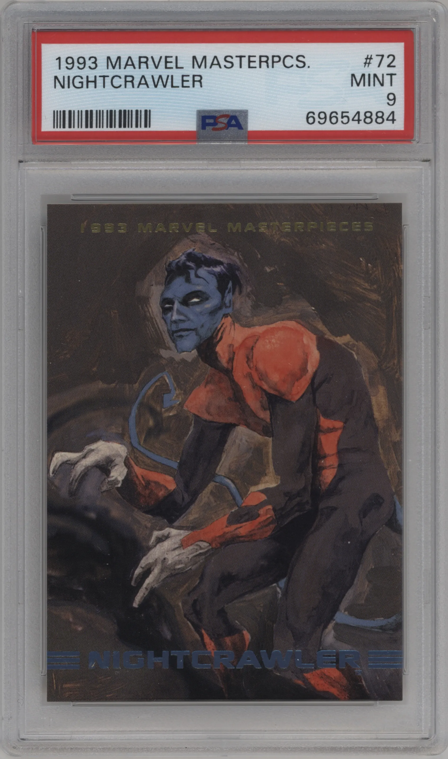1993 SkyBox Marvel Masterpieces Nightcrawler PSA 9